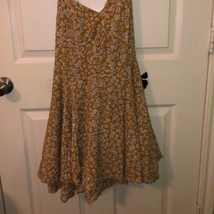 Yellow floral dress